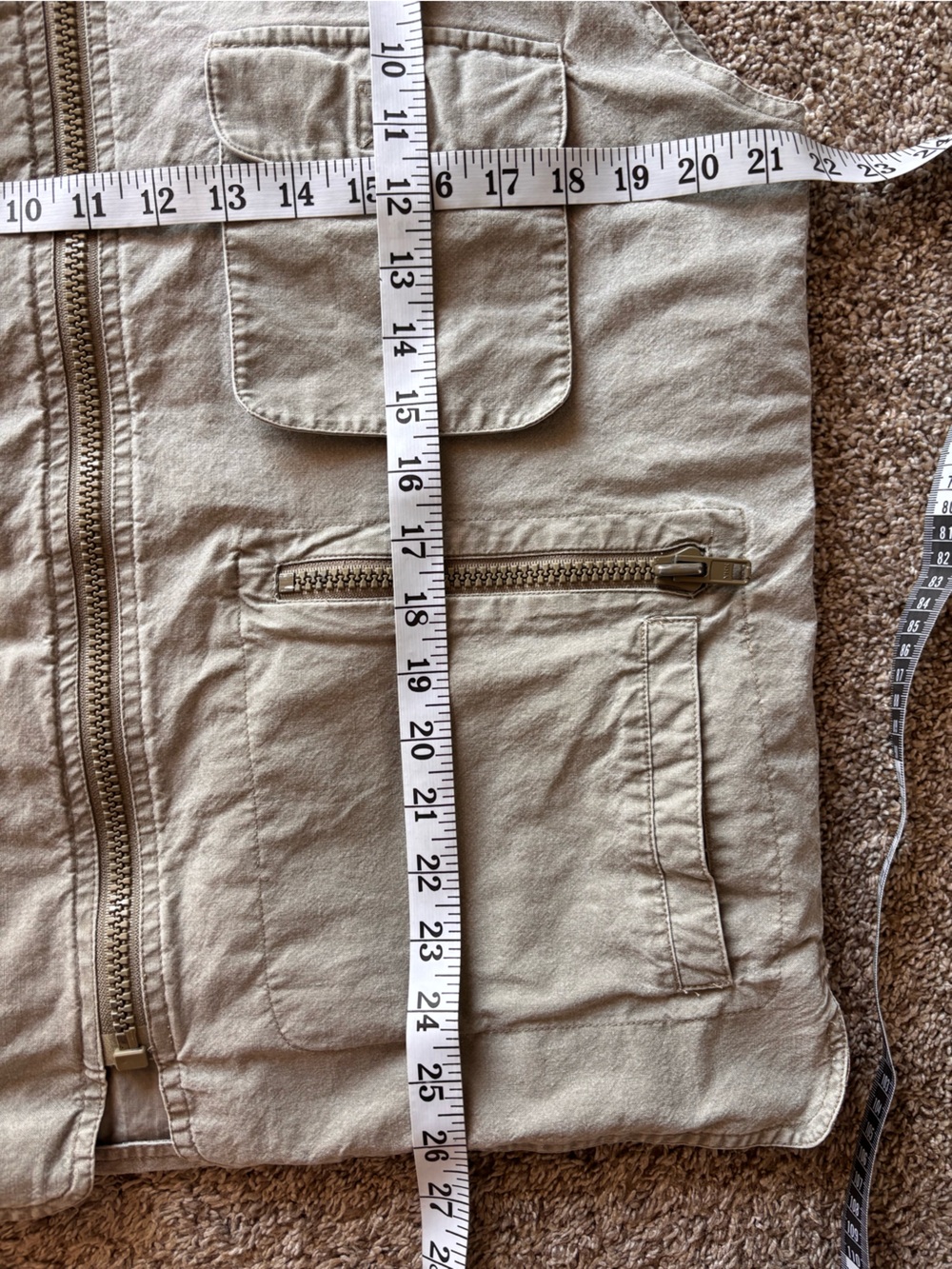 Vintage Banana Republic Safari Vest khaki mens size medium - Picture 7 of 7